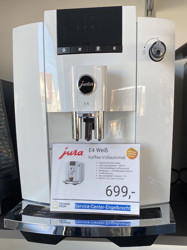 jura E4 Weiß Kaffee-Vollautomat Verkauf in Reutlingen